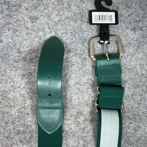 All Star Baseball Mens Belt Green Adjustable Sports Stretch Softball Casual Team - Picture 3 of 4